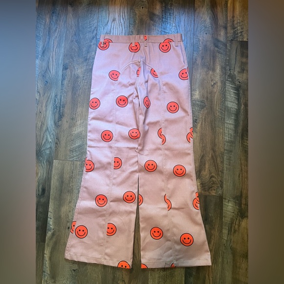 Solstice Intimates NWOT Adorable Mellow Printed Denim Hippy Happy Pants Size M - Picture 2 of 9